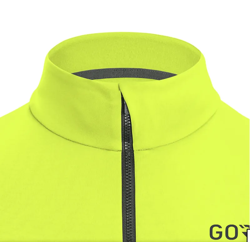Gore C3 Thermo Long Sleeve Road Cycling Jersey Neon Yellow-3